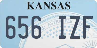 KS license plate 656IZF