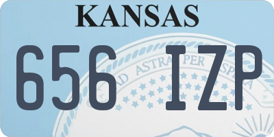 KS license plate 656IZP