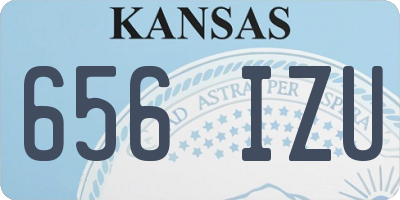 KS license plate 656IZU