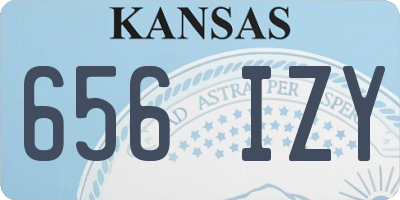 KS license plate 656IZY