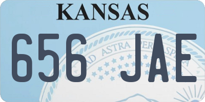 KS license plate 656JAE