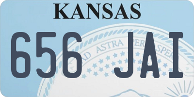 KS license plate 656JAI