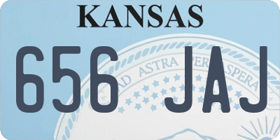 KS license plate 656JAJ