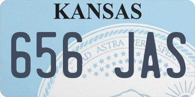 KS license plate 656JAS