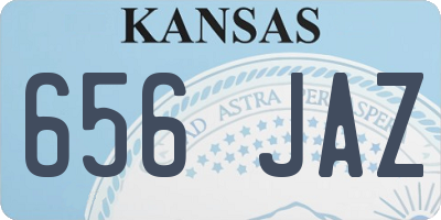 KS license plate 656JAZ