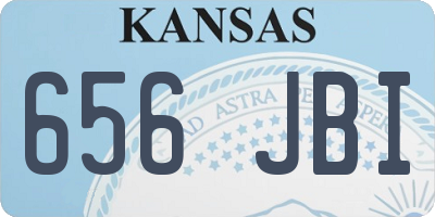 KS license plate 656JBI