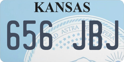 KS license plate 656JBJ