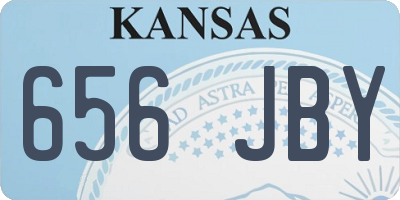 KS license plate 656JBY