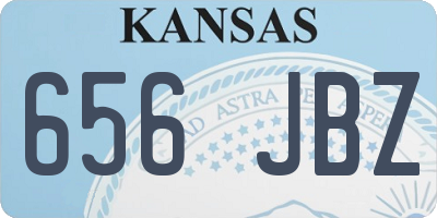 KS license plate 656JBZ