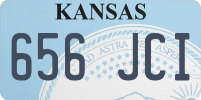 KS license plate 656JCI