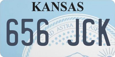 KS license plate 656JCK