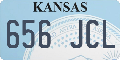 KS license plate 656JCL