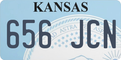 KS license plate 656JCN