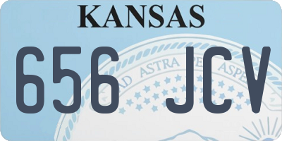 KS license plate 656JCV