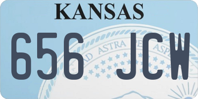 KS license plate 656JCW