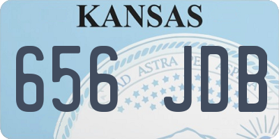 KS license plate 656JDB