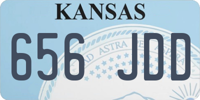 KS license plate 656JDD