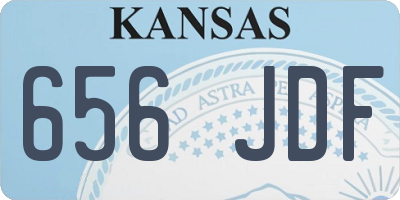 KS license plate 656JDF