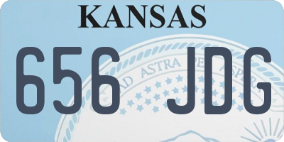KS license plate 656JDG