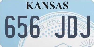 KS license plate 656JDJ