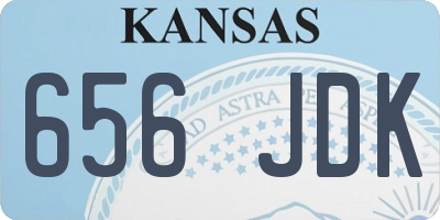KS license plate 656JDK