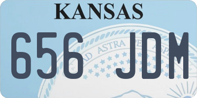 KS license plate 656JDM