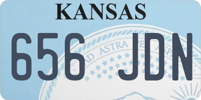 KS license plate 656JDN