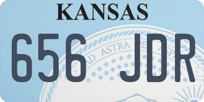 KS license plate 656JDR