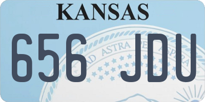 KS license plate 656JDU