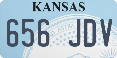 KS license plate 656JDV