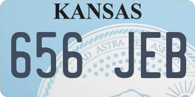 KS license plate 656JEB