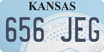 KS license plate 656JEG