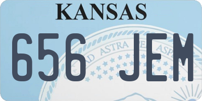 KS license plate 656JEM