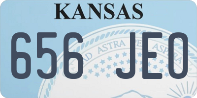 KS license plate 656JEO