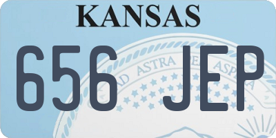 KS license plate 656JEP