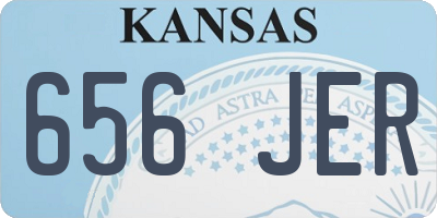 KS license plate 656JER