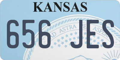 KS license plate 656JES