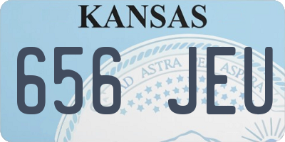 KS license plate 656JEU