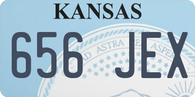 KS license plate 656JEX