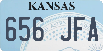 KS license plate 656JFA