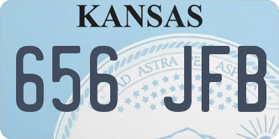 KS license plate 656JFB