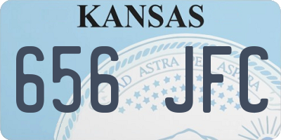 KS license plate 656JFC