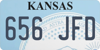 KS license plate 656JFD