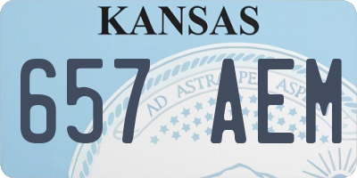 KS license plate 657AEM