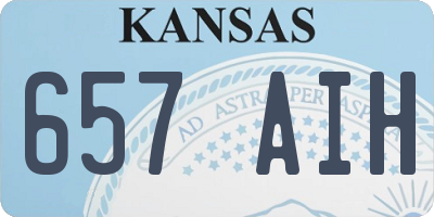 KS license plate 657AIH