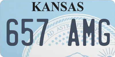 KS license plate 657AMG
