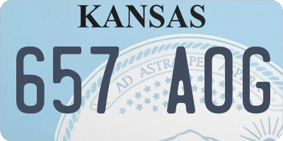 KS license plate 657AOG