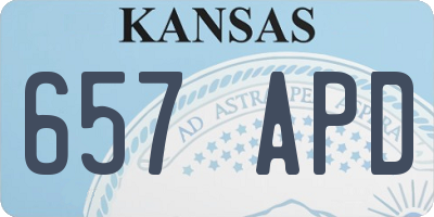 KS license plate 657APD