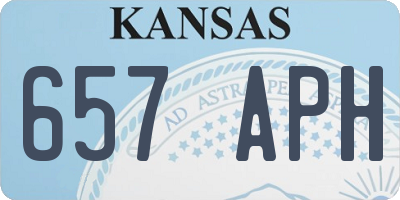 KS license plate 657APH