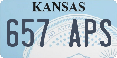 KS license plate 657APS